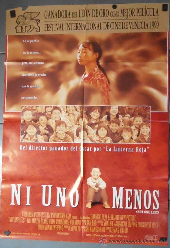 Cin&eacute;ma: NI UNO MENOS, CARTEL DE CINE ORIGINAL 70x100 APROX (10423)