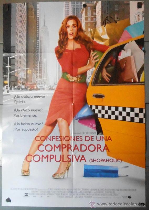 Cine: CONFESIONES DE UNA COMPRADORA COMPULSIVA, CARTEL DE CINE ORIGINAL 70x100 APROX (10577)