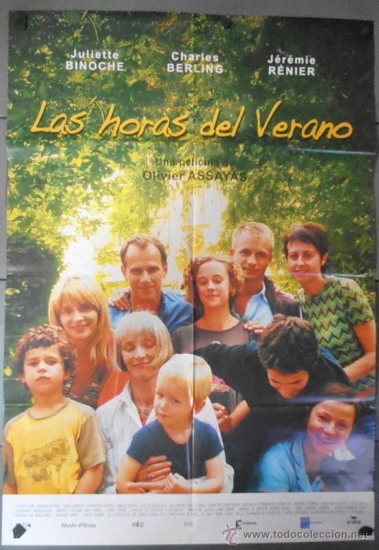Cine: LAS HORAS DE VERANO, CARTEL DE CINE ORIGINAL 70x100 APROX (10772)