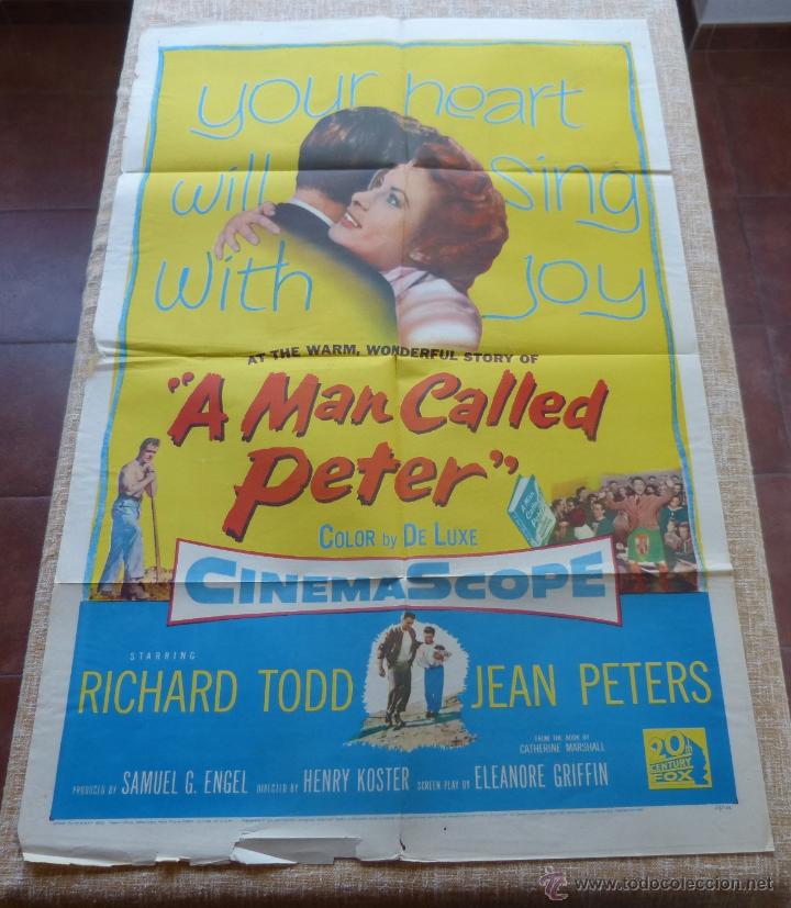 Cinema: A Man Called Peter P&oacute;ster original de la pel&iacute;cula, Original, Doblado, a&ntilde;o 1955, Hecho en U.S.A.