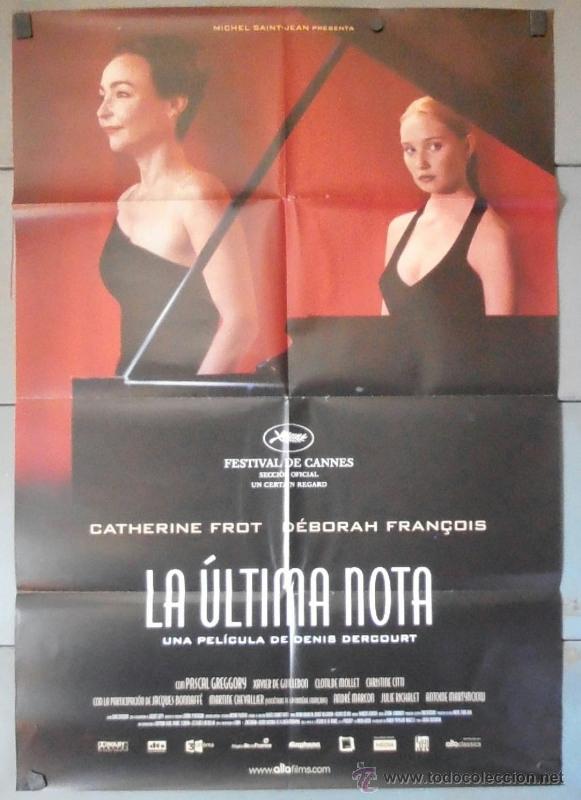 Cinema: LA &Uacute;LTIMA NOTA, CARTEL DE CINE ORIGINAL 70x100 APROX (11180)