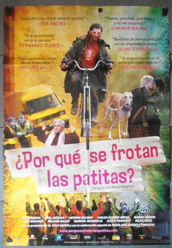 Cine: &iquest;POR QU&Eacute; SE FROTAN LAS PATITAS?, CARTEL DE CINE ORIGINAL 70x100 APROX (11202)