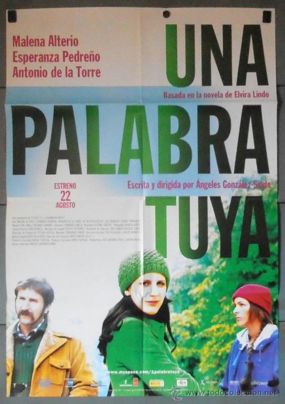 Cinema: UNA PALABRA TUYA, CARTEL DE CINE ORIGINAL 70x100 APROX (11219)