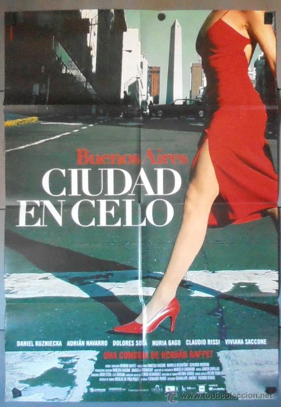 Cine: CIUDAD EN CELO, CARTEL DE CINE ORIGINAL 70x100 APROX (11257)