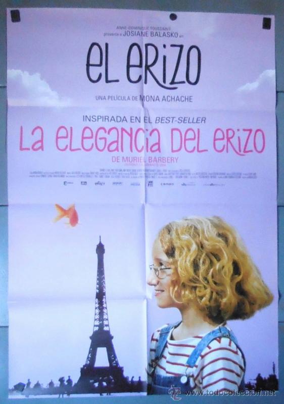 Cine: EL ERIZO, CARTEL DE CINE ORIGINAL 70x100 APROX (11589)