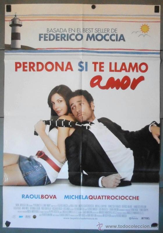 Cine: PERDONA SI TE LLAMO AMOR, CARTEL DE CINE ORIGINAL 70x100 APROX (11702)