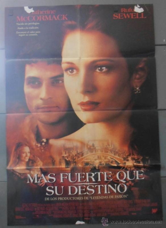 Cinema: MAS FUERTE QUE SU DESTINO,CARTEL DE CINE ORIGINAL 70x100 cm CON ALGUN DEFECTO A 1&euro;,VER FOTO (2884)