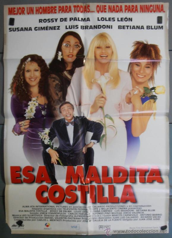 Cine: ESA MALDITA COSTILLA,CARTEL DE CINE ORIGINAL 70x100 cm CON ALGUN DEFECTO A 1&euro;,VER FOTO (4174)