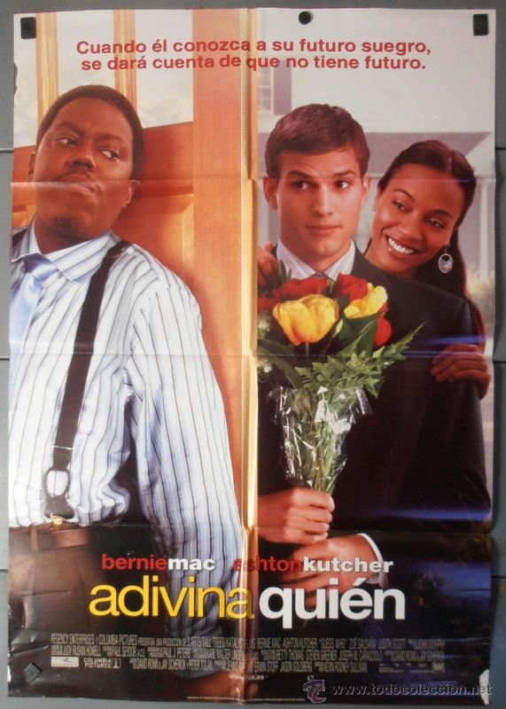 Cine: ADIVINA QUIEN,CARTEL DE CINE ORIGINAL 70x100 cm CON ALGUN DEFECTO A 1&euro;,VER FOTO (8253)