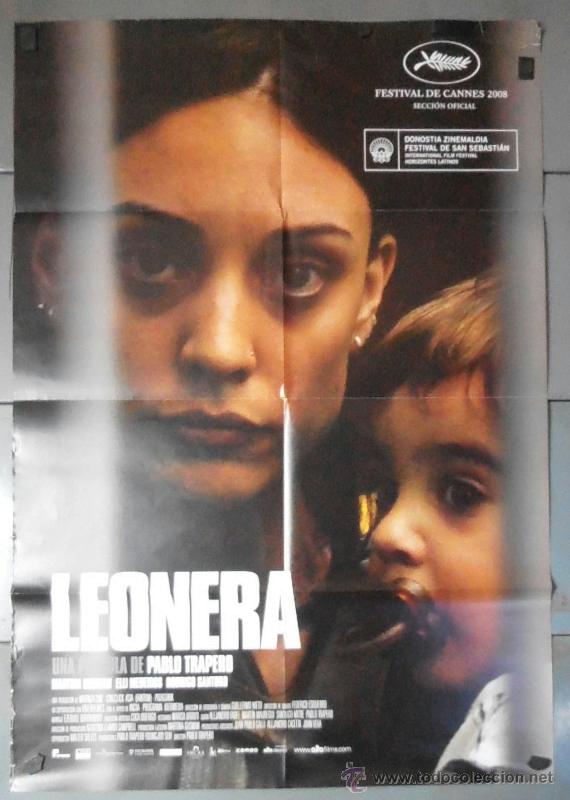Cinema: LEONERA,CARTEL DE CINE ORIGINAL 70x100 cm CON ALGUN DEFECTO A 1&euro;,VER FOTO (10390)