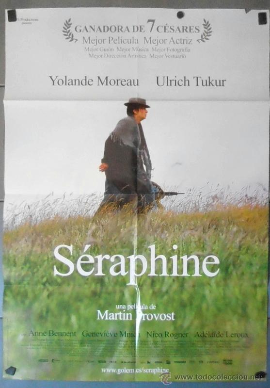 Cinema: S&Egrave;RAPHINE,CARTEL DE CINE ORIGINAL 70x100 cm CON ALGUN DEFECTO A 1&euro;,VER FOTO (11328)