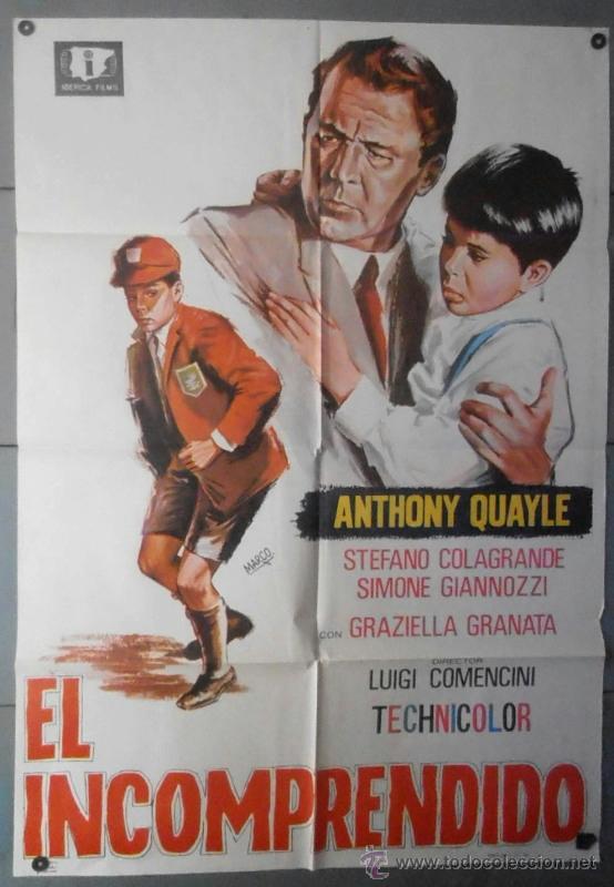 Cinema: (11783)EL INCOMPRENDIDO, CARTEL DE CINE ORIGINAL 70x100 APROX,CONSERVACION:VER FOTO