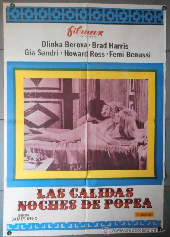 Cinema: (11815)LAS C&Aacute;LIDAS NOCHES DE POPEA, CARTEL DE CINE ORIGINAL 70x100 APROX,CONSERVACION:VER FOTO