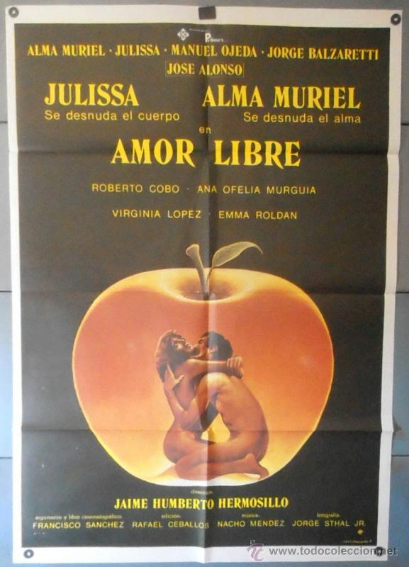 Cinema: (11826)AMOR LIBRE, CARTEL DE CINE ORIGINAL 70x100 APROX,CONSERVACION:VER FOTO
