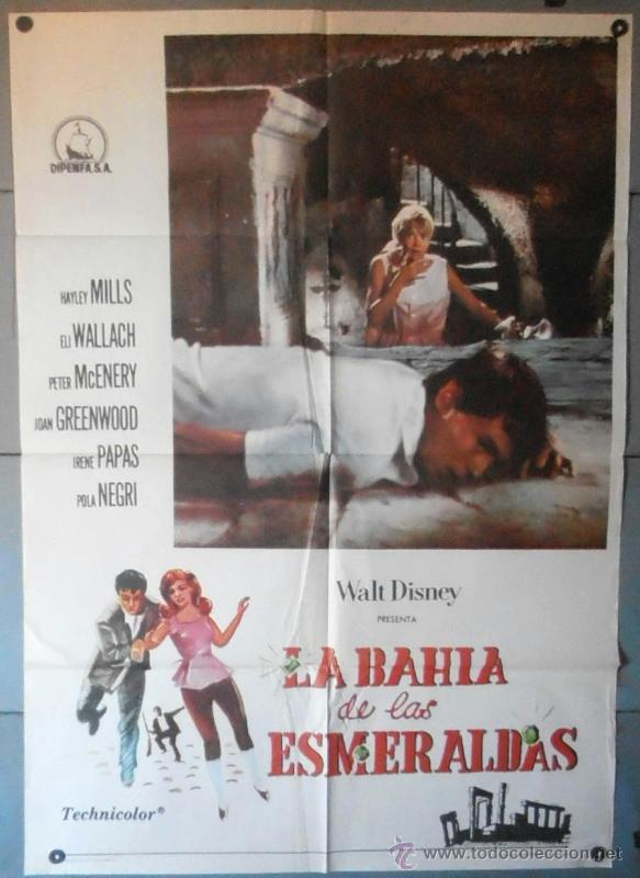 Cinema: (11910)LA BAH&Iacute;A DE LAS ESMERALDAS, CARTEL DE CINE ORIGINAL 70x100 APROX,CONSERVACION:VER FOTO