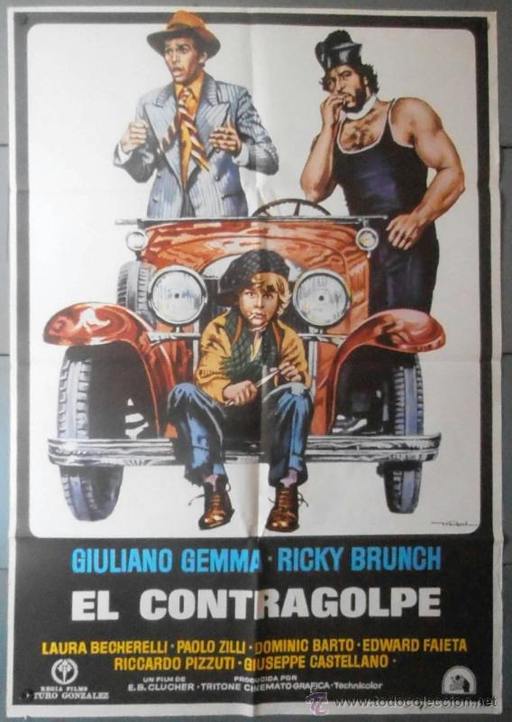 Cinema: (11992)EL CONTRAGOLPE, CARTEL DE CINE ORIGINAL 70x100 APROX,CONSERVACION:VER FOTO