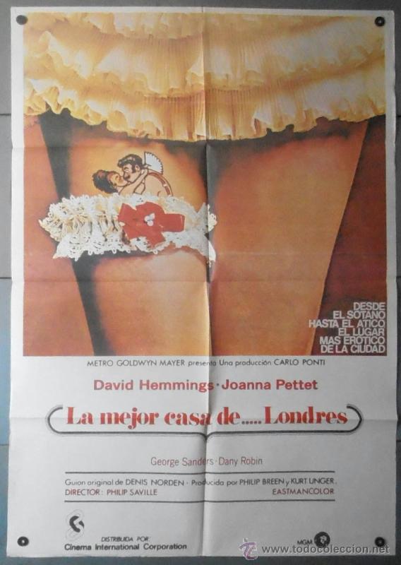 Cinema: (12024)LA MEJOR CASA DE... LONDRES, CARTEL DE CINE ORIGINAL 70x100 APROX,CONSERVACION:VER FOTO