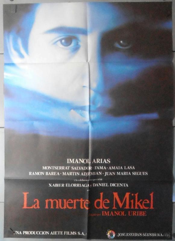 Cinema: (12088)LA MUERTE DE MIKEL, CARTEL DE CINE ORIGINAL 70x100 APROX,CONSERVACION:VER FOTO