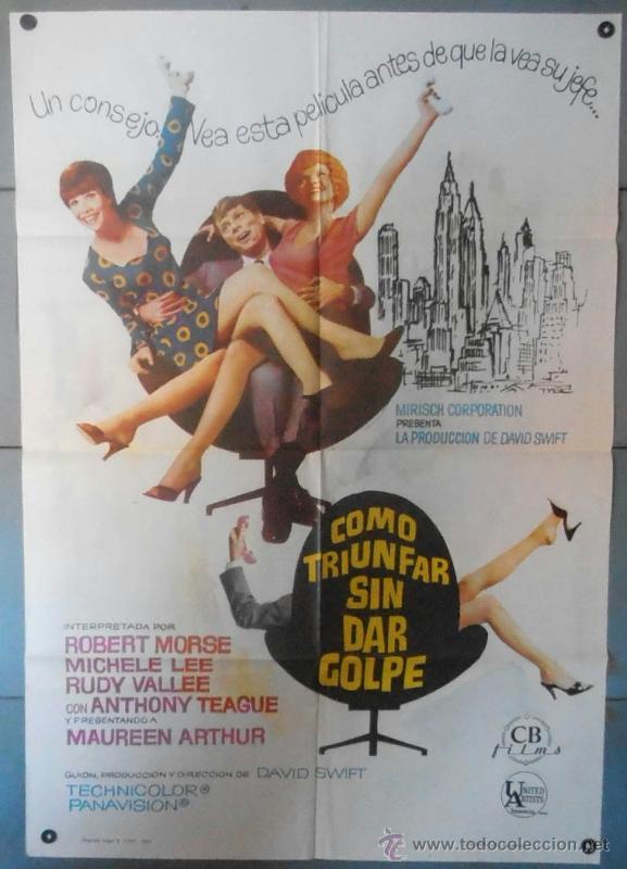 Cinema: (12214)COMO TRIUNFAR SIN DAR GOLPE, CARTEL DE CINE ORIGINAL 70x100 APROX,CONSERVACION:VER FOTO