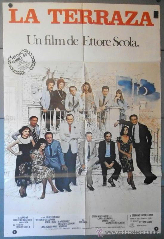 Cinema: (12238)LA TERRAZA, CARTEL DE CINE ORIGINAL 70x100 APROX,CONSERVACION:VER FOTO