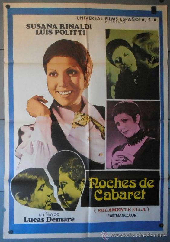 Cinema: (12252)NOCHES DE CABARET, CARTEL DE CINE ORIGINAL 70x100 APROX,CONSERVACION:VER FOTO