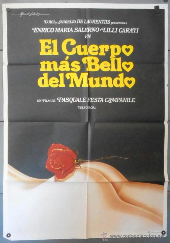 Cinema: (12327)EL CUERPO M&Aacute;S BELLO DEL MUNDO, CARTEL DE CINE ORIGINAL 70x100 APROX,CONSERVACION:VER FOTO