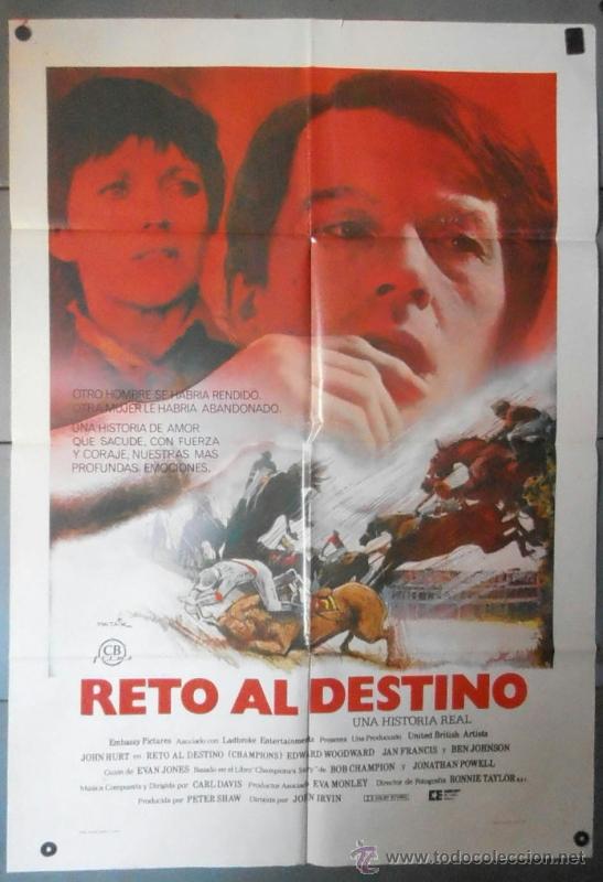 Cinema: (12388)RETO AL DESTINO, CARTEL DE CINE ORIGINAL 70x100 APROX,CONSERVACION:VER FOTO
