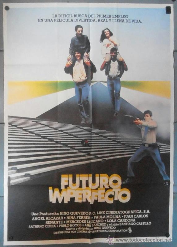 Cinema: (12408)FUTURO IMPERFECTO, CARTEL DE CINE ORIGINAL 70x100 APROX,CONSERVACION:VER FOTO