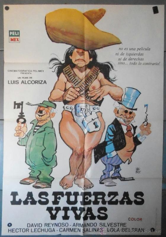 Cinema: (12420)LAS FUERZAS VIVAS, CARTEL DE CINE ORIGINAL 70x100 APROX,CONSERVACION:VER FOTO