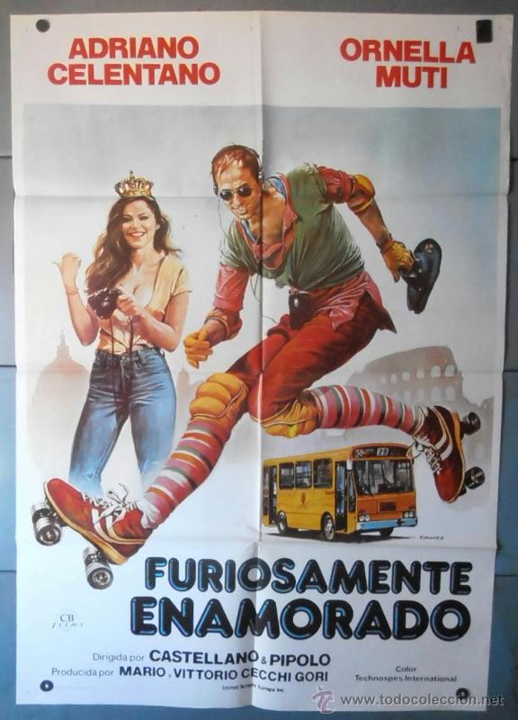 Cinema: (12465)FURIOSAMENTE ENAMORADO, CARTEL DE CINE ORIGINAL 70x100 APROX,CONSERVACION:VER FOTO