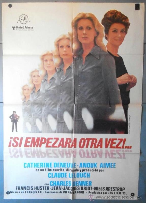 Cinema: (12476)&iexcl;SI EMPEZARA OTRA VEZ...!, CARTEL DE CINE ORIGINAL 70x100 APROX,CONSERVACION:VER FOTO
