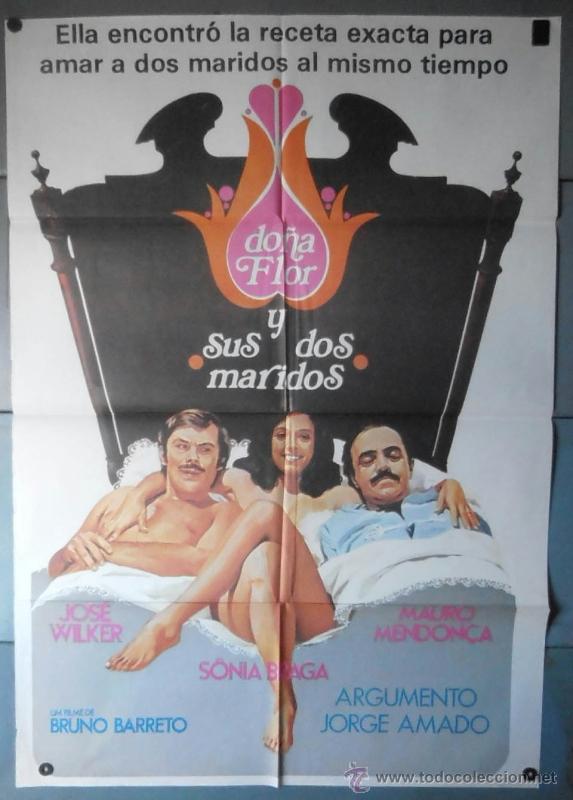 Cinema: (12517)DO&Ntilde;A FLOR Y SUS DOS MARIDOS, CARTEL DE CINE ORIGINAL 70x100 APROX,CONSERVACION:VER FOTO