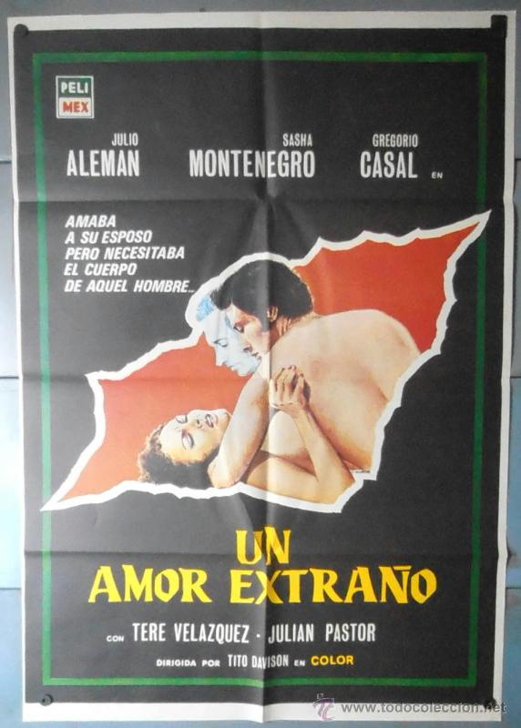 Cinema: (12529)UN AMOR EXTRA&Ntilde;O, CARTEL DE CINE ORIGINAL 70x100 APROX,CONSERVACION:VER FOTO