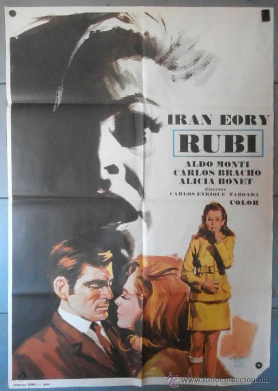 Cinema: (12615)RUB&Iacute;, CARTEL DE CINE ORIGINAL 70x100 APROX,CONSERVACION:VER FOTO