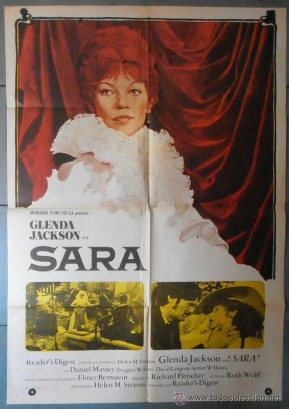 Cinema: (12635)SARA, CARTEL DE CINE ORIGINAL 70x100 APROX,CONSERVACION:VER FOTO