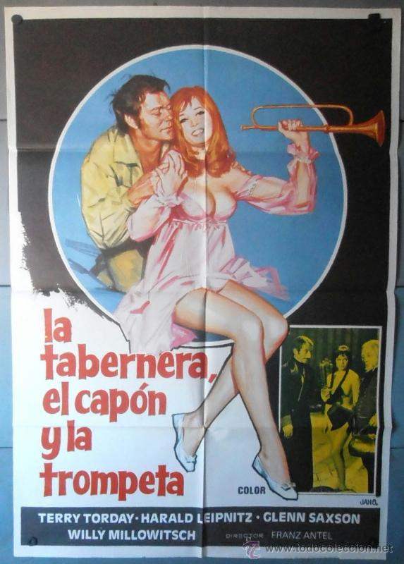 Cine: (12826)LA TABERNERA, EL CAP&Oacute;N Y LA TROMPETA, CARTEL DE CINE ORIGINAL 70x100 APROX,CONSERVACION:V