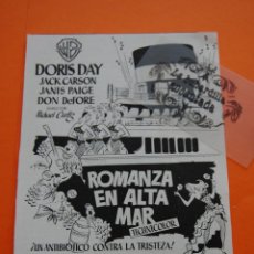 Cine: AÑO 1952 - ROMANZA EN ALTA MAR - DORYS DAY - WARNER BROS.