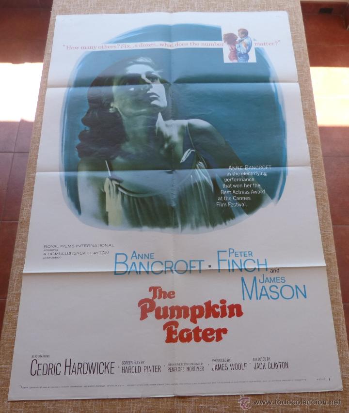 Kino: The Pumpkin Eater P&oacute;ster original de la pel&iacute;cula, Original, Doblado, a&ntilde;o 1964, Hecho en U.S.A.