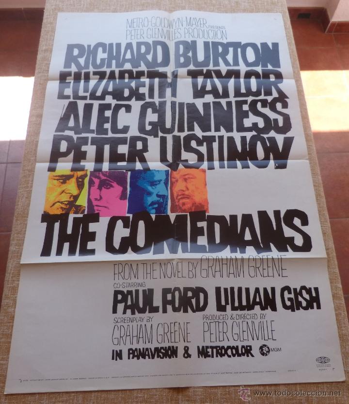Kino: The Comedians P&oacute;ster original de la pel&iacute;cula, Original, Doblado, Estilo A, a&ntilde;o 1967, Hecho en U.S.A.