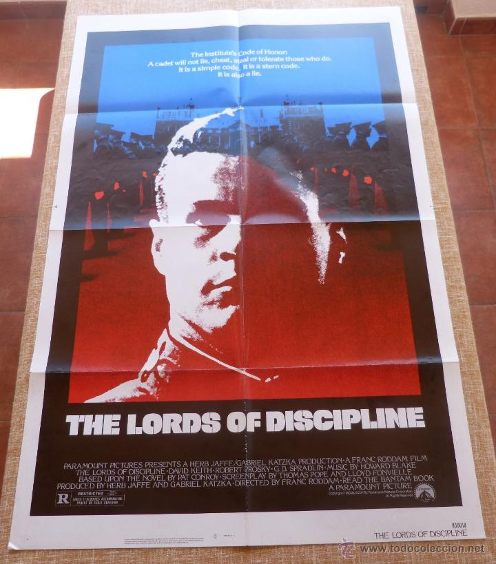 Kino: The Lords of Discipline P&oacute;ster original de la pel&iacute;cula, Original, Doblado, a&ntilde;o 1983, Hecho en U.S.A.