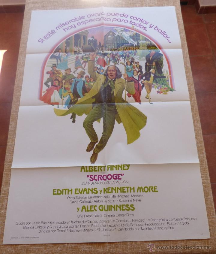 Kino: Scrooge P&oacute;ster espa&ntilde;ol original de la pel&iacute;cula, Original, Doblado, Espa&ntilde;ol, a&ntilde;o 1970, Hecho en USA