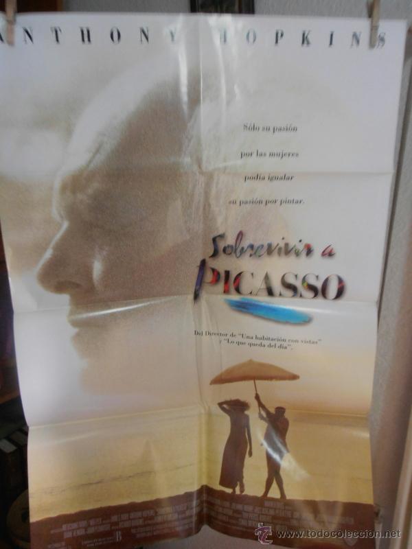 Cinema: SOBREVIVIR A PICASSO,ANTHONY HOPKINS CARTEL DE CINE ORIGINAL 70x100 APROX (1101)