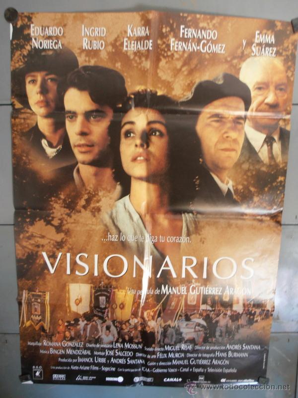Cinema: VISIONARIOS, CARTEL DE CINE ORIGINAL 70x100 APROX (1109)