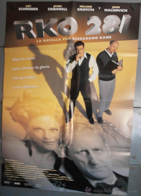 Cinema: RKO 281, CARTEL DE CINE ORIGINAL 70x100 APROX (1578)