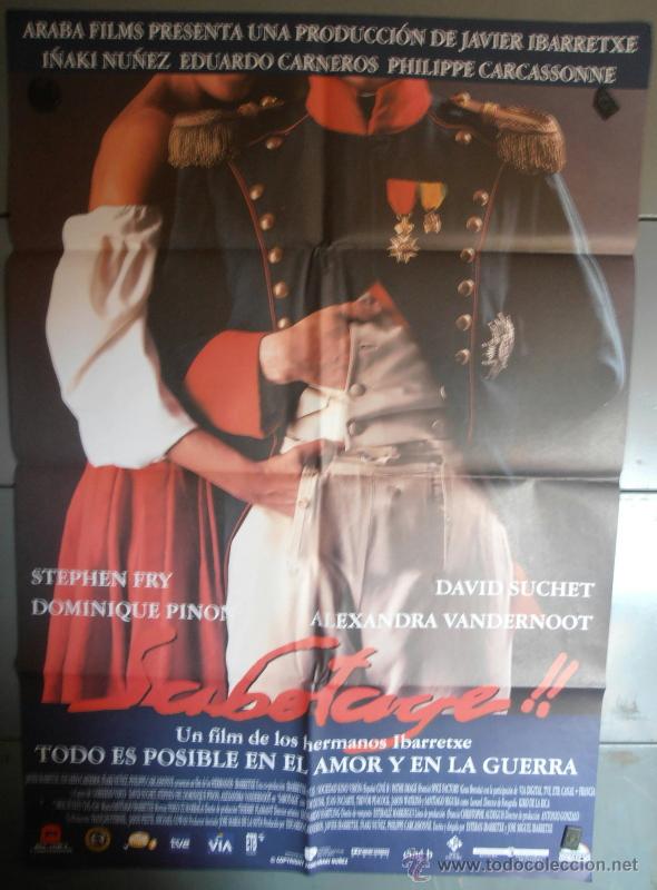 Cin&eacute;ma: SABOTAJE, CARTEL DE CINE ORIGINAL 70x100 APROX (1692)