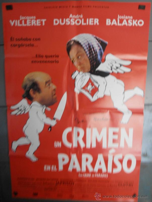 Cin&eacute;ma: UN CRIMEN EN EL PARAISO, CARTEL DE CINE ORIGINAL 70x100 APROX (2159)