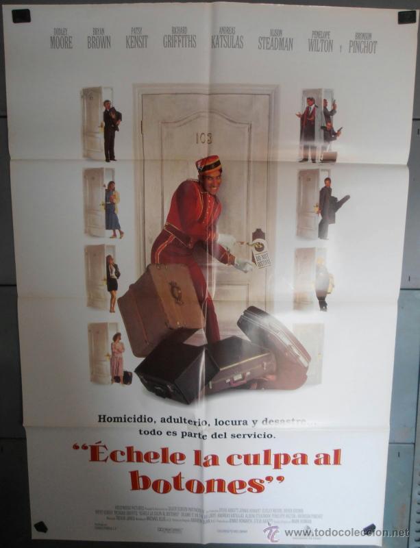 Cin&eacute;ma: ECHELE LA CULPA AL BOTONES, CARTEL DE CINE ORIGINAL 70x100 APROX (2187)
