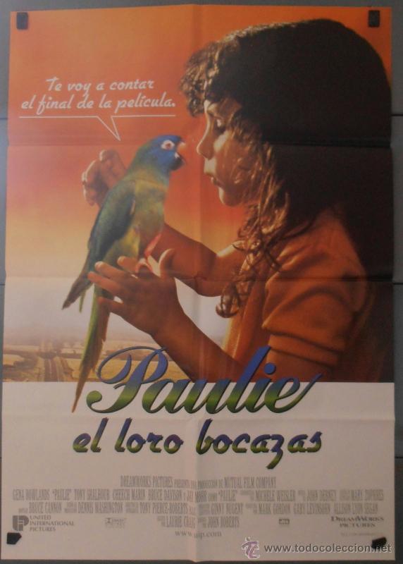 Cin&eacute;ma: PAULIE EL LORO BOCAZAS, CARTEL DE CINE ORIGINAL 70x100 APROX (2771)