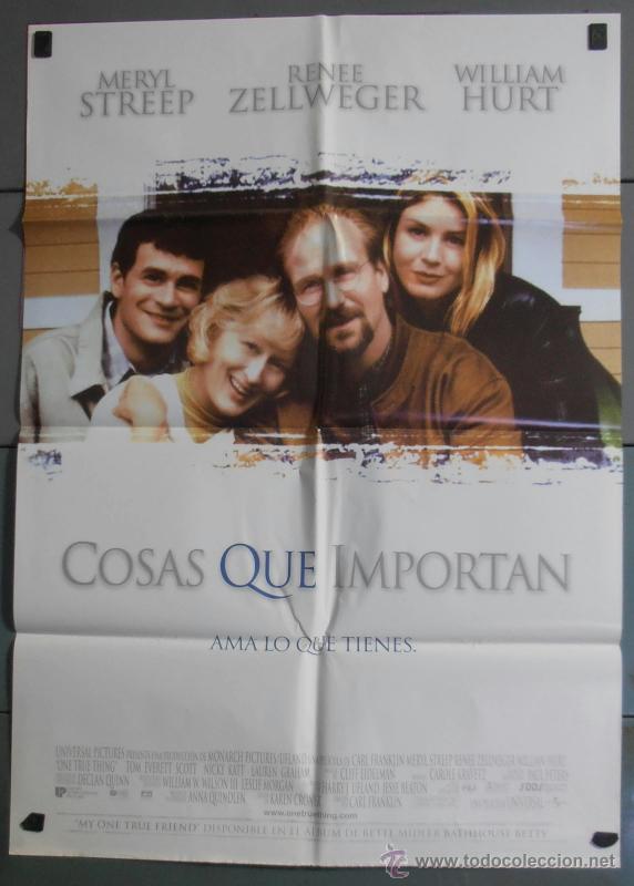 Cin&eacute;ma: COSAS QUE IMPORTAN, CARTEL DE CINE ORIGINAL 70x100 APROX (3948)