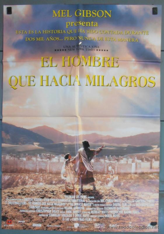 Cinema: EL HOMBRE QUE HACIA MILAGROS, CARTEL DE CINE ORIGINAL 70x100 APROX (3992)
